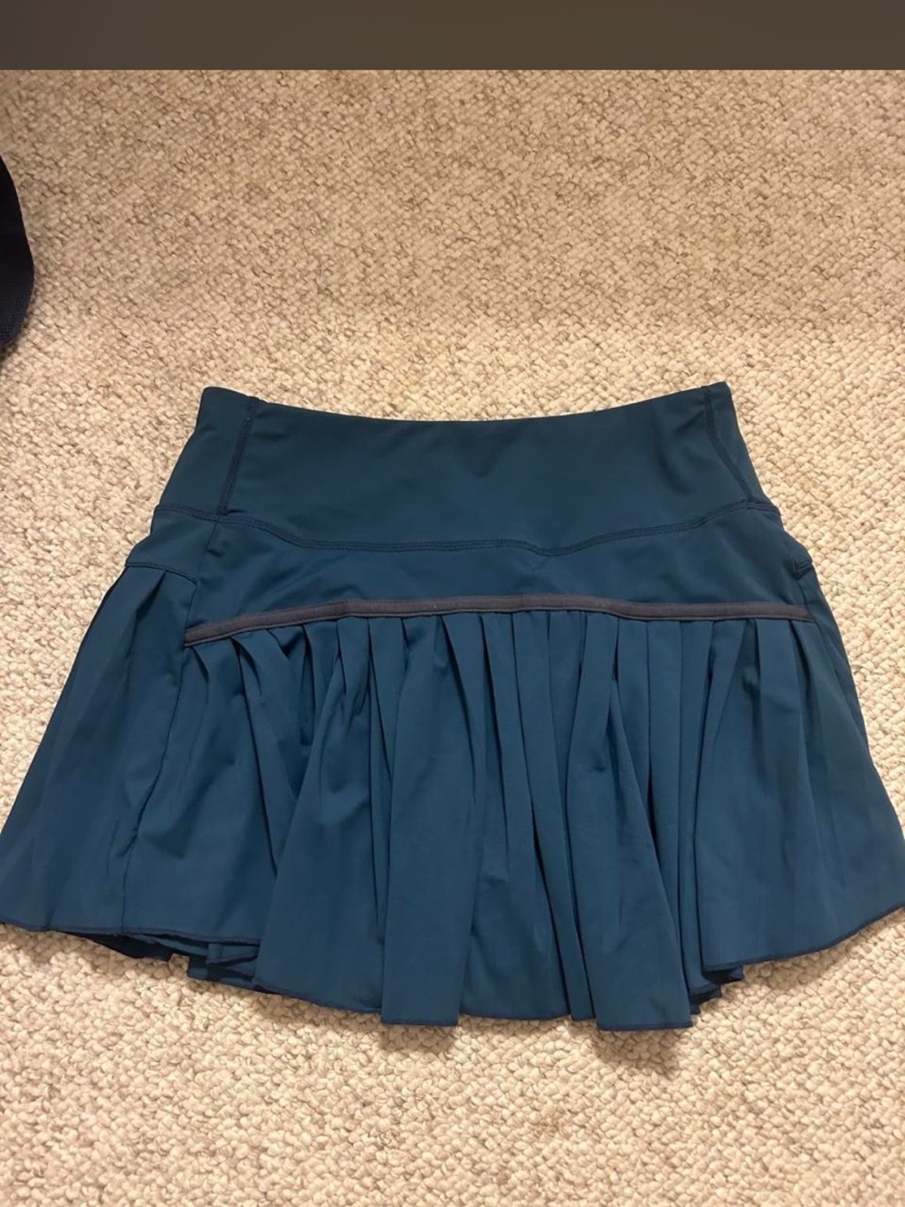 Women's Teal Pleated Active Skirt